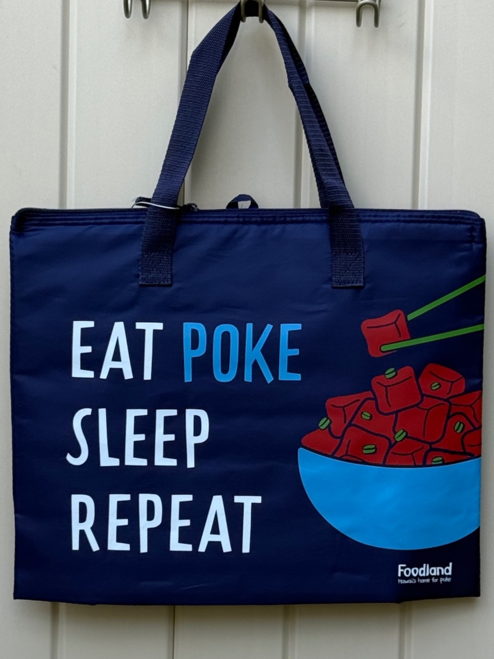 💥 NWT Foodland Hawaii Exclusive Insulated Poke Bowl Cooler Beach Tote Bag